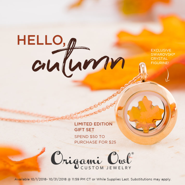 Origami Owl Oct 2018 Customer Special