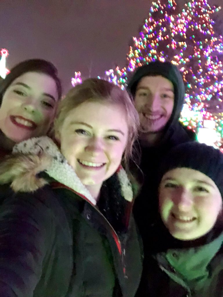 Kenzie, Hannah, Dylan, and Meg in Bentlevyille