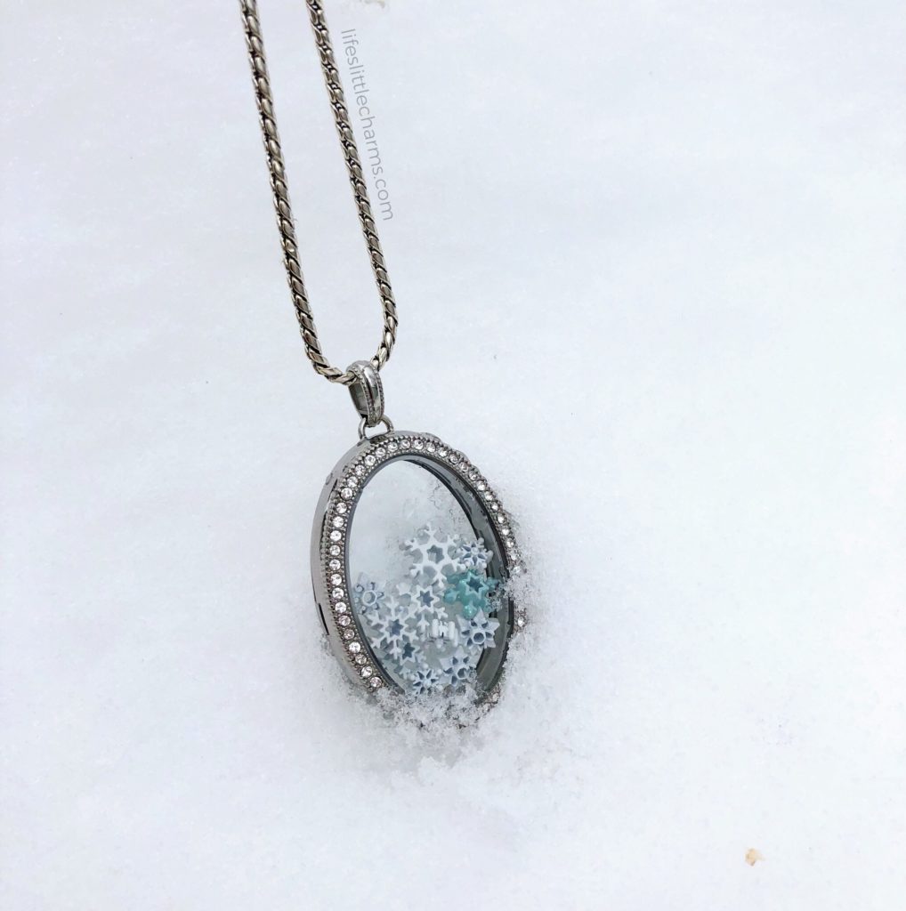 Snowshoe locket in snow