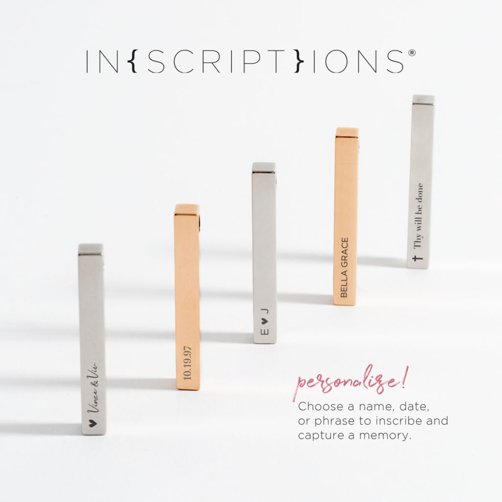 Origami Owl Inscriptions bar necklaces