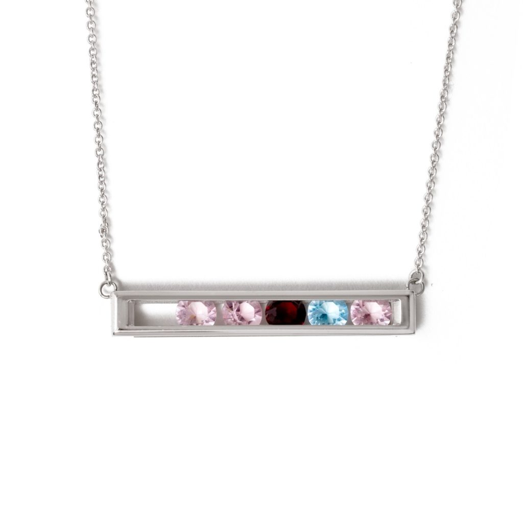 Origami owl birthstone sales bar necklace