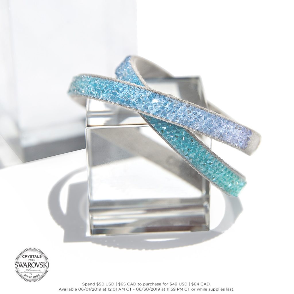 Origami Owl Blue Ombre Swarovski Wrap Bracelet