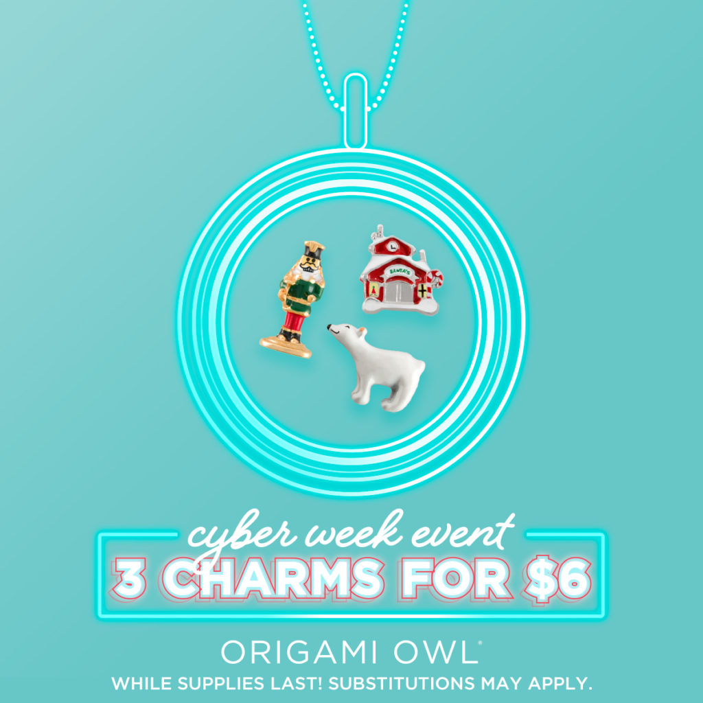 3 for $6 Holiday Charms